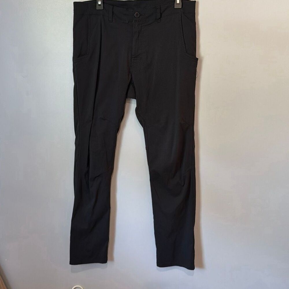prAna Men’s Stretch Straight Fit Hiking Pants Black 33W x 32L Outdoor Travel #10